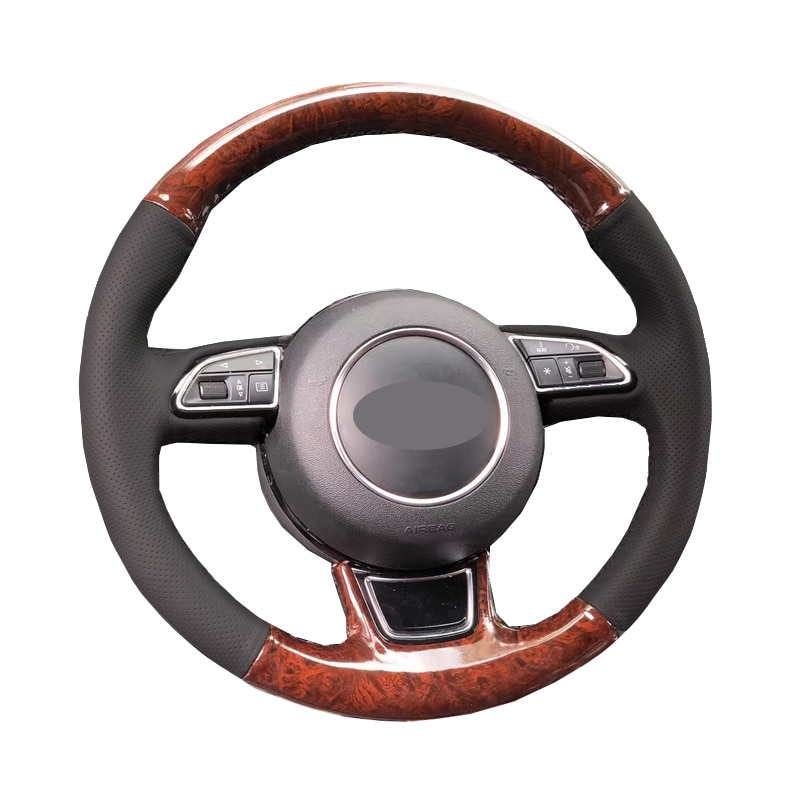 Hand Sew Car Steering Wheel Cover Wrap Leather For..